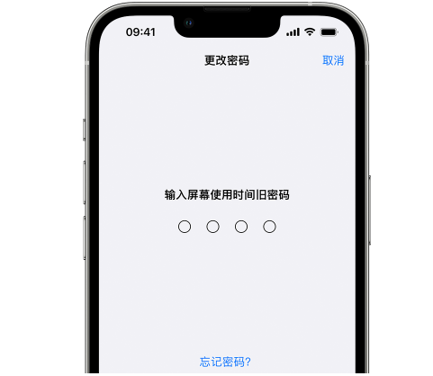 恒山iPhone屏幕维修分享iPhone屏幕使用时间密码忘记了怎么办 