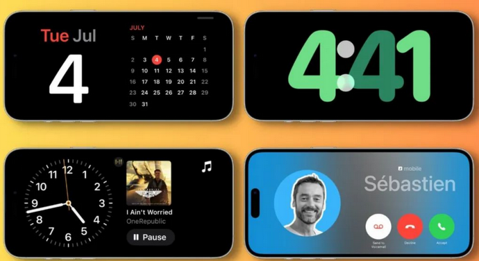 恒山苹果手机维修分享iOS17横屏充电待机显示有什么好处 