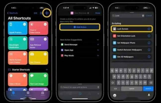 恒山苹果14锁屏维修店分享iPhone14升级iOS16.4后如何创建锁屏快捷方式 