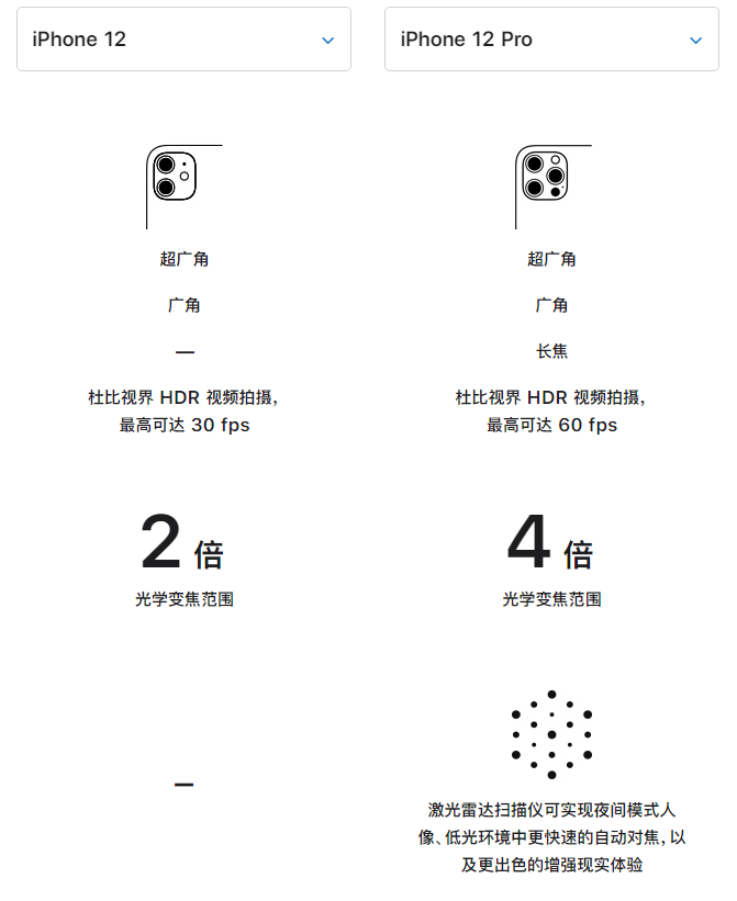 恒山苹果手机维修分享苹果 iPhone 12 与 iPhone 12 Pro 选哪款 